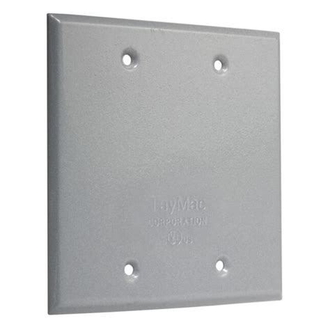 2-gang square metal weatherproof electrical box cover|2 gang electrical box covers.